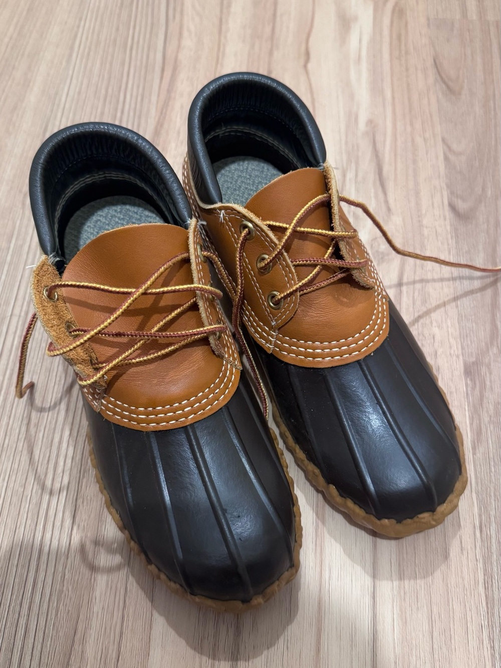 L.L. Bean Brown and Black Classic Duck Boots
